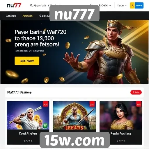 Ofertas e promoções atuais no nu777